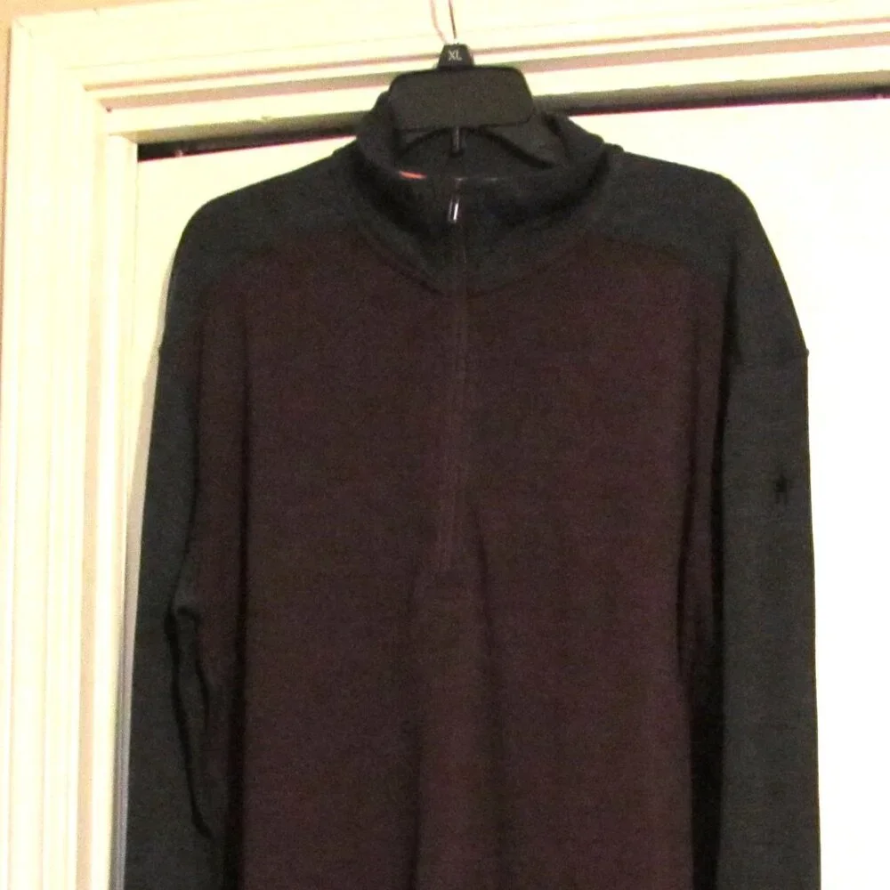 Men's SMARTWOOL Merino 250 Long Sleeve Quarter Zip Base Layer Shirt  Size XL